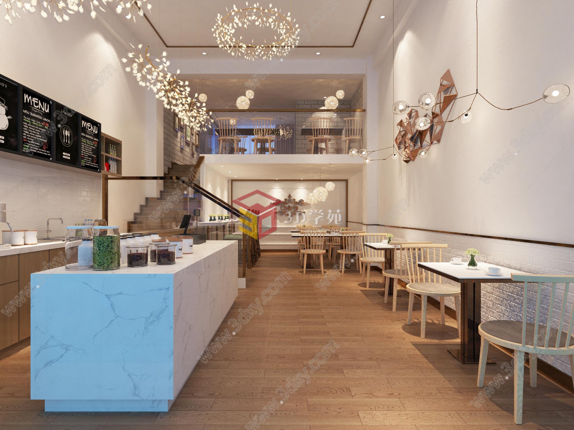 咖啡厅3D模型