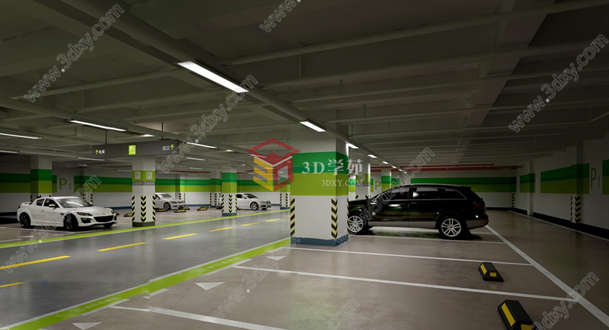 停车场3D模型