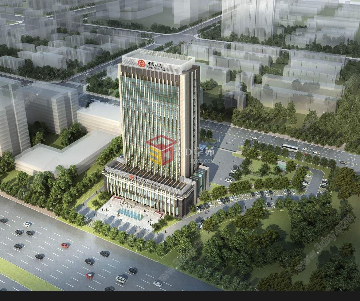 中国银行办公楼3D模型