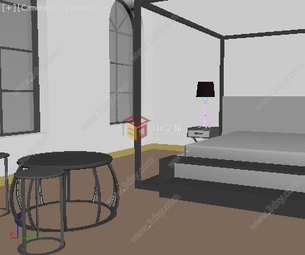 简约卧室3D模型