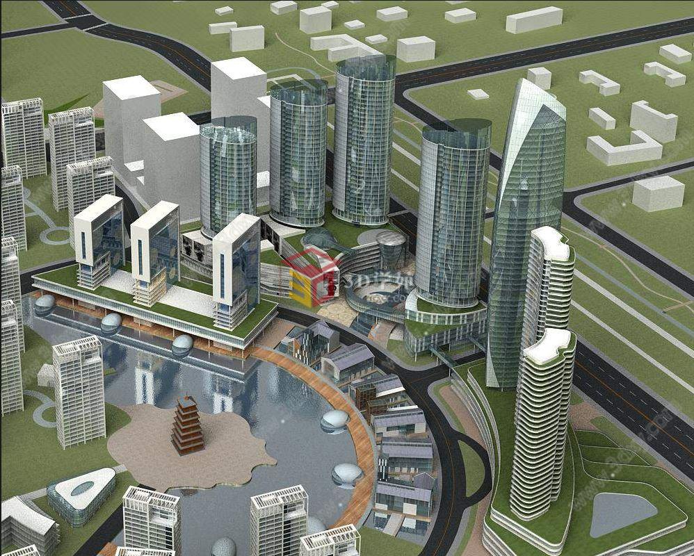 城市规划设计3D模型