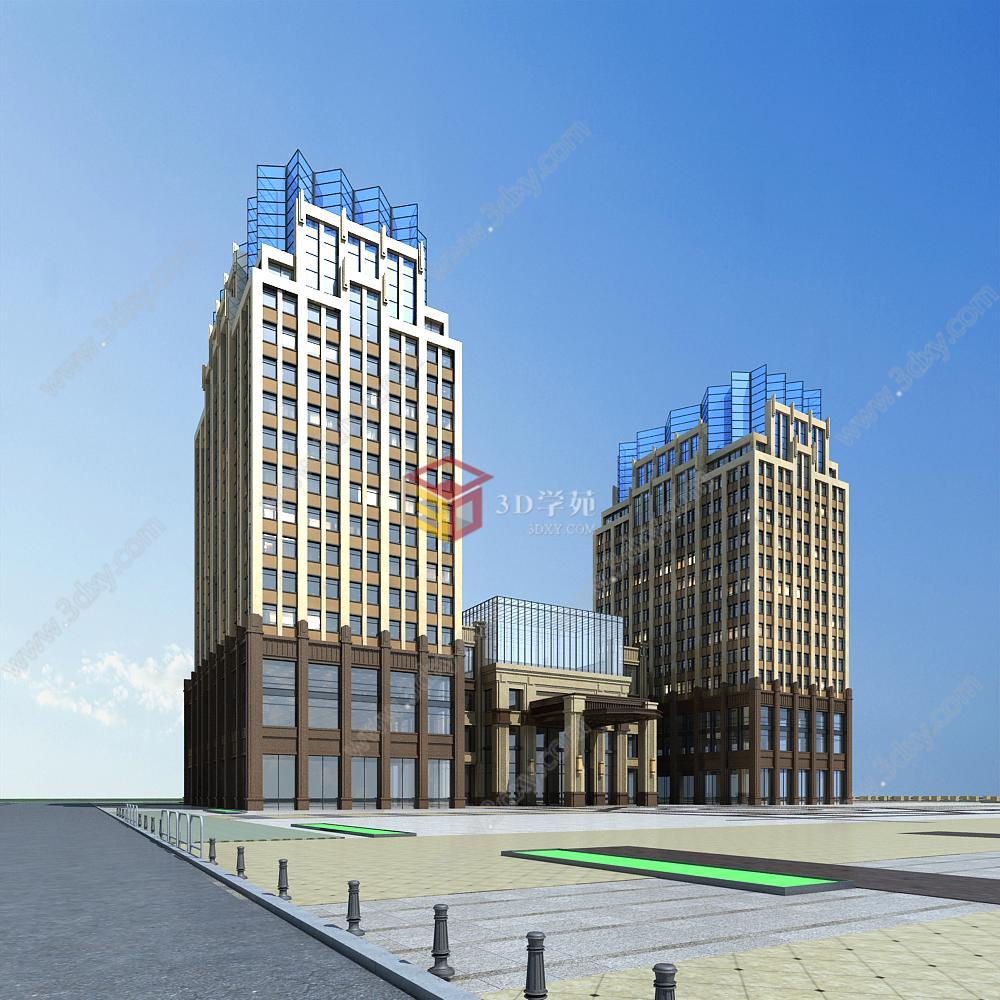 欧式酒店3D模型