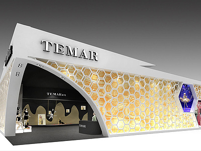 TEMAR服装展台展览模型