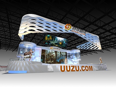 游族游戏展厅3d模型