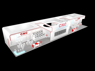 CNC国外展厅展览模型