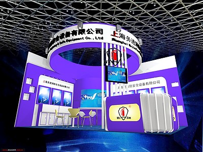 上海设备展厅展览模型