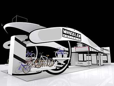 <font class='myIsRed'>自行车</font>展览模型