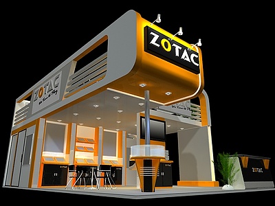 zotac展展览模型