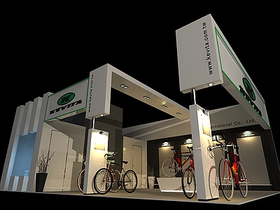 自行车展展览模型
