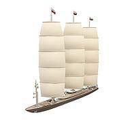 三帆帆船3D模型3d模型