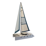 单人小帆船3D模型3d模型