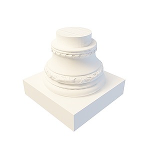 圆形柱头3d模型