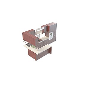 中式实木橱柜3d模型