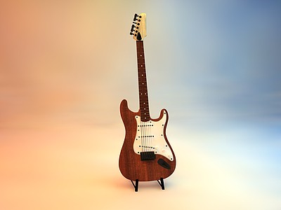 C4D木吉他模型