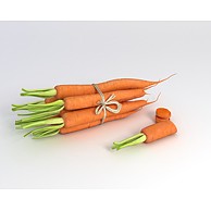 胡萝卜蔬菜3D模型3d模型