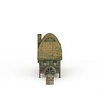 古代建筑茅草屋3D模型3d模型