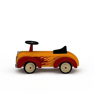卡通车玩具3d模型