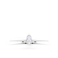 白色民用客机3D模型3d模型