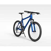 蓝色自行车3D模型3d模型