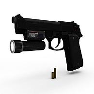 战术手枪3D模型3d模型