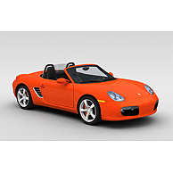 橘色敞篷跑车3D模型3d模型