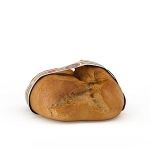 肉松面包3d模型