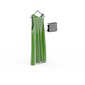 绿色连衣裙3d模型