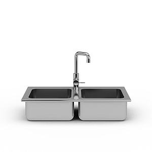 不锈钢水槽洗菜池3d模型