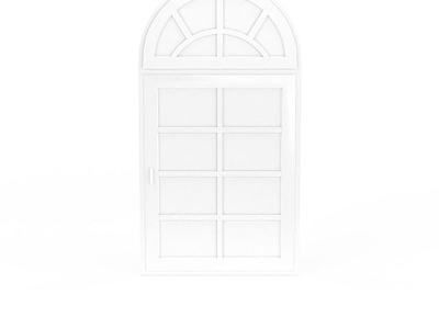 欧式白色门窗3d模型3d模型
