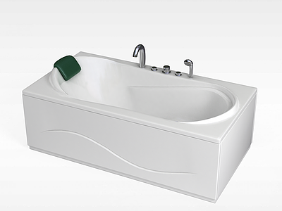 现代人造石浴缸3d模型3d模型