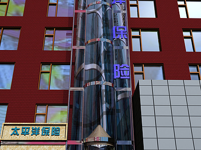室外景观电梯3d模型3d模型