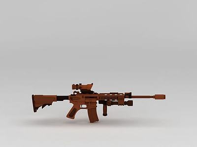 突击步枪3d模型3d模型