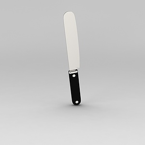 圆头不锈钢刀子3d模型