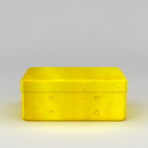 黄色储物盒3d模型