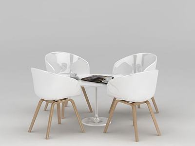 下午茶餐桌椅3d模型3d模型