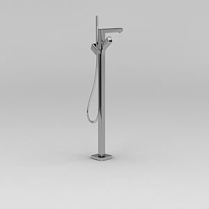 浴室不锈钢升降杆3d模型