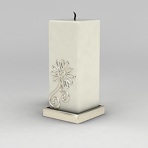 精美工艺蜡烛3d模型