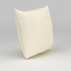米色沙发抱枕3d模型