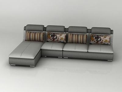 简约转角沙发3d模型3d模型