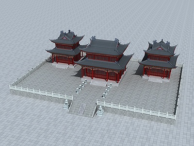 古建宫殿3d模型3d模型