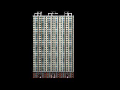 高层楼房建筑3d模型3d模型