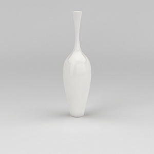 长颈细口花瓶3d模型