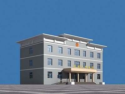 县人民法院办公楼3d模型3d模型