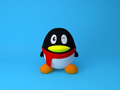 C4D卡通企鹅模型