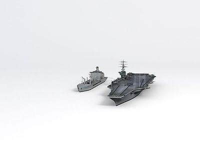尼米兹号航母舰队油船3d模型3d模型