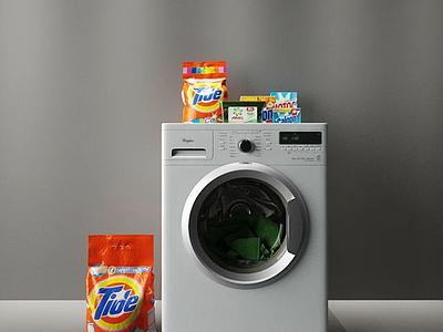 智能滚筒洗衣机3d模型3d模型