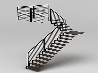 工作室楼梯3d模型