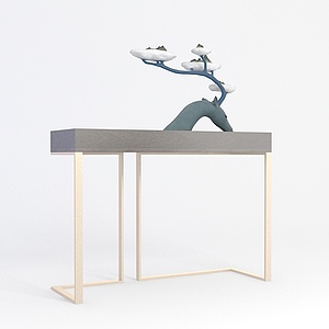 艺术摆件桌子组合3d模型
