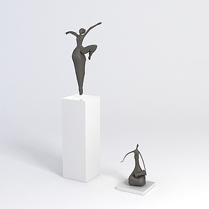 创意雕塑摆件3d模型