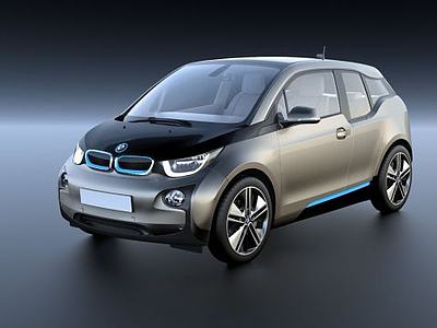 新能源纯电动汽车BMWi33d模型3d模型
